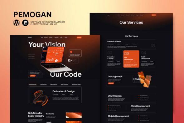 Pemogan - Software & IT Solutions Elementor Template Kit