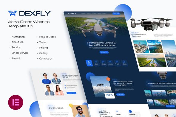 Dexfly - Drone & Aerial Photography Template Kit