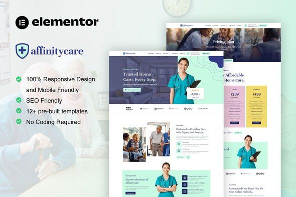 AffinityCare – Home Care Services Elementor Template Kit