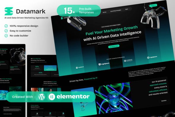 Datamark – AI and Data Marketing Elementor Template Kit