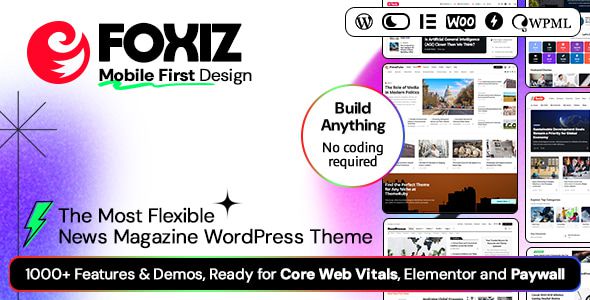 Foxiz - Newspaper News & Magazine WordPress Theme