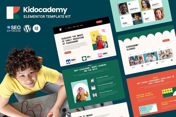 Kidocademy - Kindergarten & Preschool Elementor Template Kit