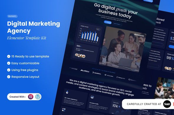 Marketify – Digital Marketing Agency Elementor Template Kit