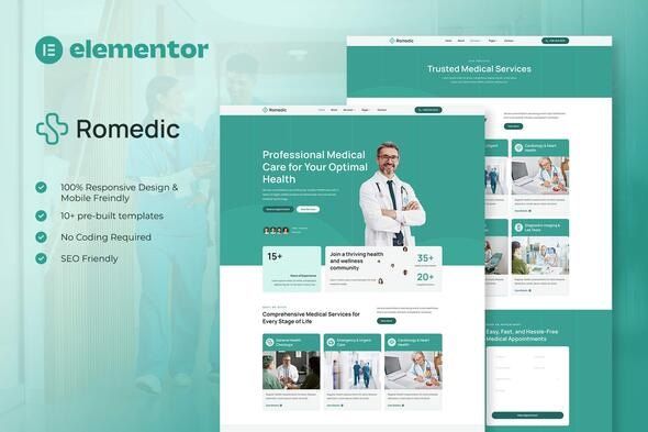 Romedic – Hospital & Medical Clinic Elementor Template Kit