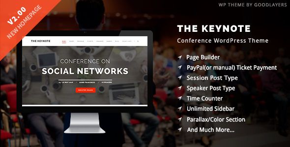 The Keynote - Conference / Event WordPress Theme