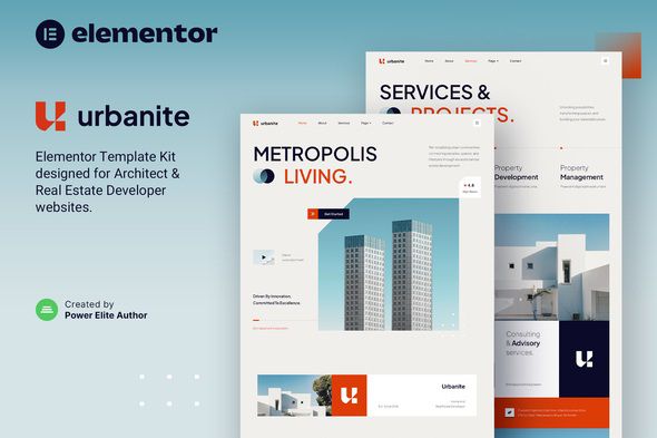 Urbanite – Architect & Real Estate Elementor Template Kit