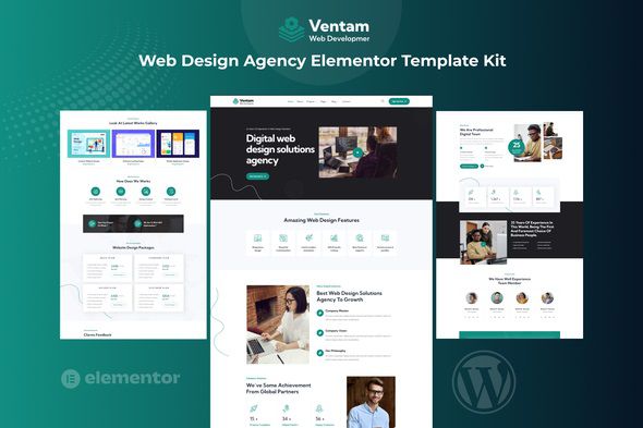 Ventam – Web Design Agency Elementor Template Kit