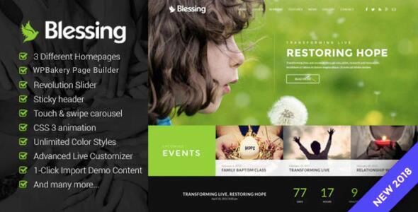 Blessing – Church WordPress Theme