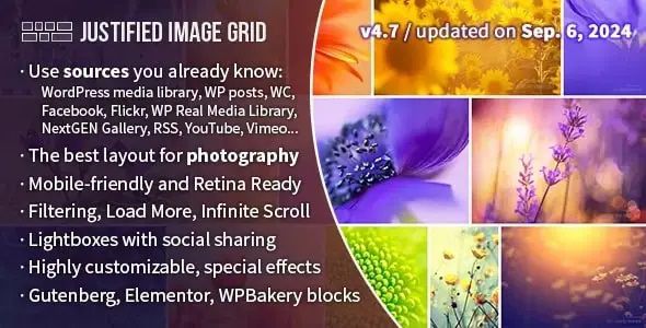Justified Image Grid Gallery